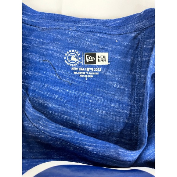 New Era MLB Chicago Cubs Tank‎ Top Womens S Blue Baseball Sleeveless Shirt - Picture 3 of 9